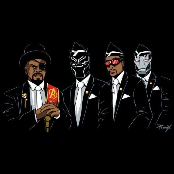 Marvel,Вселенная Марвел,фэндомы,Ник Фьюри,S.H.I.E.L.D.,Щ.И.Т.,coffin dance,Black Panther,Черная пантера, Т&#039;Чалла,Falcon (Marvel),Сокол, Капитан Америка, Сэм Уилсон,War Machine,Железный Патриот, Боевая Машина, Воитель, Джеймс Роудс,Marvel Cinematic Universe,Кинематографическая вселенная