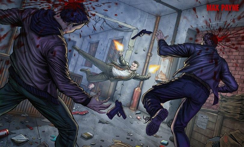 ﻿P'' V Л Л _,Max Payne,Игры,Игровой арт,game art,Andrey Gorkovenko,Max Payne,games,game art,Andrey Gorkovenko