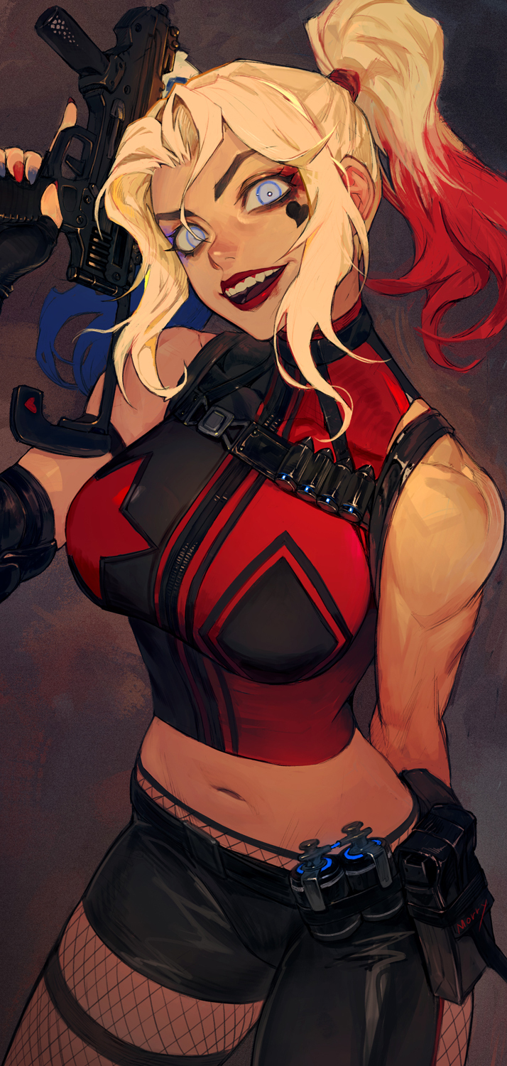 Morry Evans,artist,Harley Quinn,Харли Квинн, Харлин Квинзель,DC Comics,DC Universe, Вселенная ДиСи,фэндомы,na in-sung,artist,Harley Quinn,DC Comics,fandoms