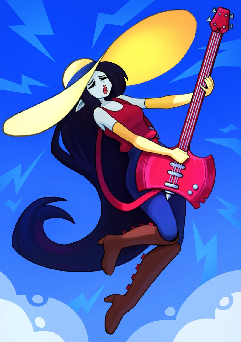 Mr Plagu3,Marceline,Марселин - Королева Вампиров, Марселин,adventure time,время приключений,фэндомы,Princess Bubblegum,Бубльгум - Принцесса конфетного королевства, бубльгум, принцесса бубльгум,YoAdrianDK,artist