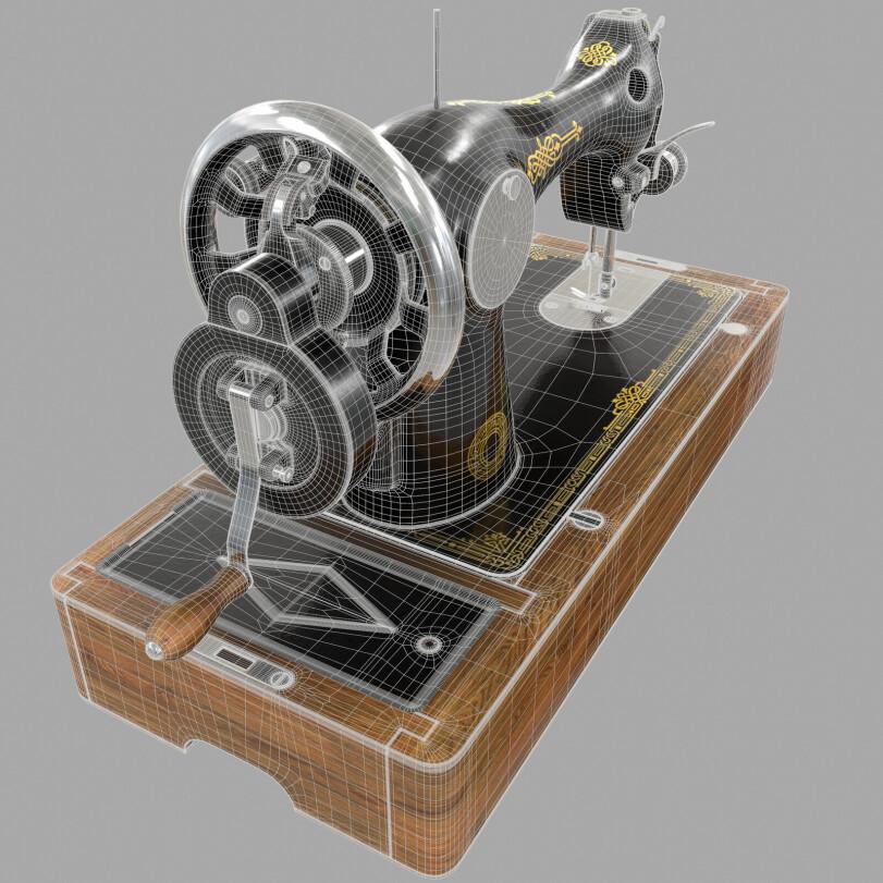 Mr.Pointer,cinema 4D,C4D,Cinema 4D,Cinema4D,швейная машинка,Подольск 2М,длиннопост,3D model,Mr.Pointer,cinema 4D,,3D model