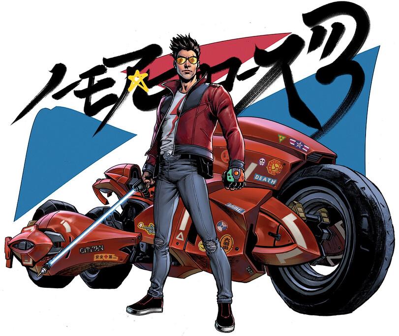 ﻿ БД ^Ч\\1 J¿'1 '•жЩ? il,No More Heroes,Travis Touchdown,No More Heroes 3,байк
