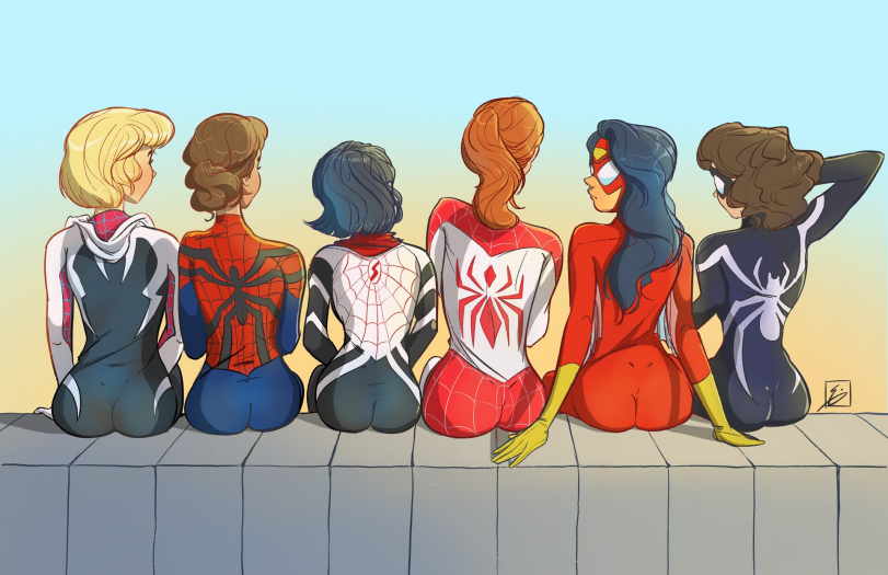 Noah Eiseman,artist,Spider-Girl,Девушка-паук, Аранья, Аня Коразон, Мэй Паркер,Marvel,Вселенная Марвел,фэндомы,Мэй Паркер,Spider-Gwen,Silk (Marvel),Шелк, Синди Мун,Mary Jane Watson,Мэри Джейн Уотсон,Spider-Woman,Женщина-паук, Джессика Дрю,Аня Коразон,Noah