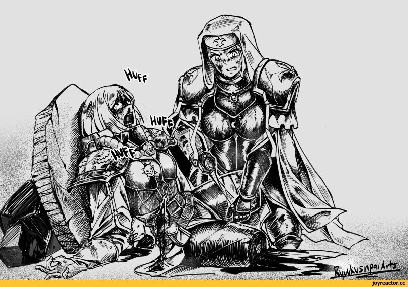 Orders Hospitaller,Adepta Sororitas,sisters of battle, сестры битвы,Ecclesiarchy,Imperium,Империум,Warhammer 40000,wh40k, warhammer 40k, ваха, сорокотысячник,фэндомы,Ryuukusnpaiart,неприятный контент