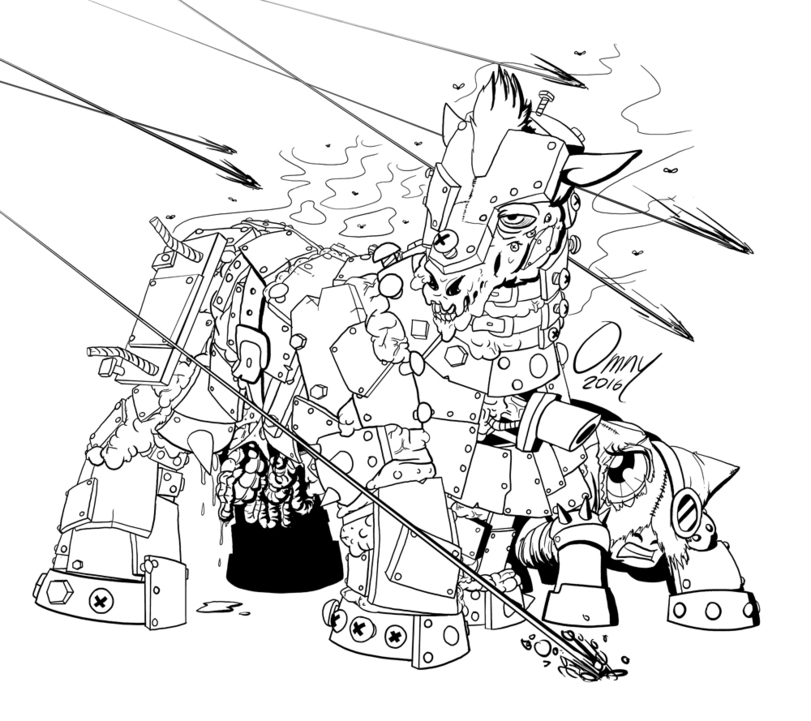 Ponyhammer,понихаммер, пони вархаммер, ,Wh Crossover,Wh Other,Warhammer 40000,wh40k, warhammer 40k, ваха, сорокотысячник,Wh Песочница,фэндомы,my little pony,Мой маленький пони,mlp art,mlp sketch,Iron Warriors,Chaos (Wh 40000),Batpony,Бэтпони,Princess Luna,принцесса Луна,royal,Omny87,Blood Pack,ME
