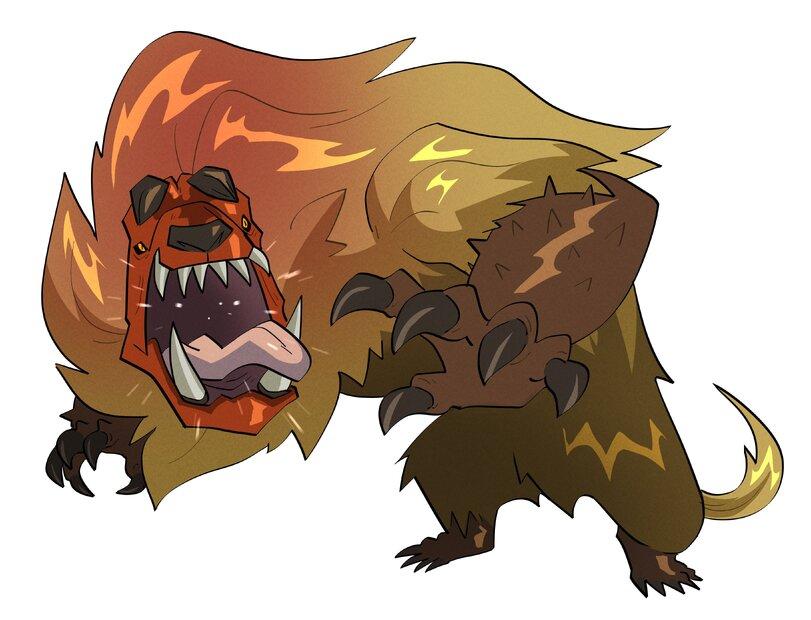 Rey Dau (Monster Hunter),Monster Hunter,Игры,Pixel Gif,Pixel Art,Пиксель Арт, Пиксель-Арт,Monster Hunter Wilds,haopanyo,unposture mov,theshah21,Doshaguma (Monster Hunter),Lala Barina (monster hunter),Chatacabra (Monster Hunter),Berardbro,blacklion667