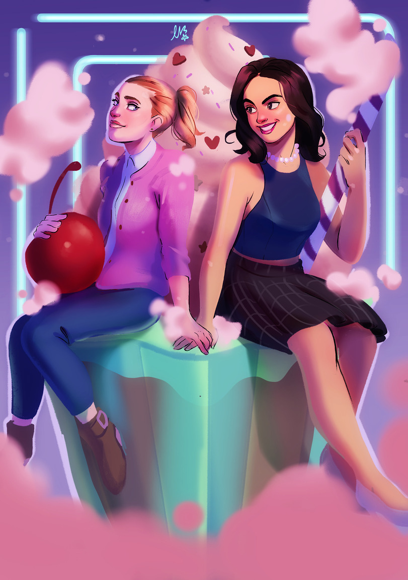 Riverdale,Ривердэйл,Betty Cooper,Veronica Lodge,Archie,Арчи,Comic Books,Комиксы, графические новеллы, романы,фэндомы,cd-draws,thealeksdemon-art