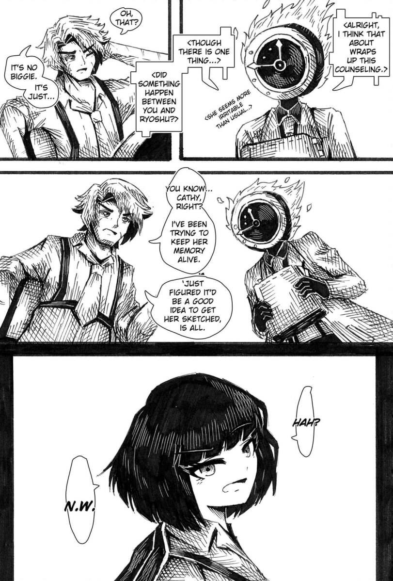 ﻿<ALRIGHT, THINK THAT ABOUT WRAPS UP THIS COUNSELING.?,Ryōshū,Limbus Company,Lobotomy Corporation,Игры,YukiMisaki,Heathcliff (Limbus),Dante (Limbus),без перевода