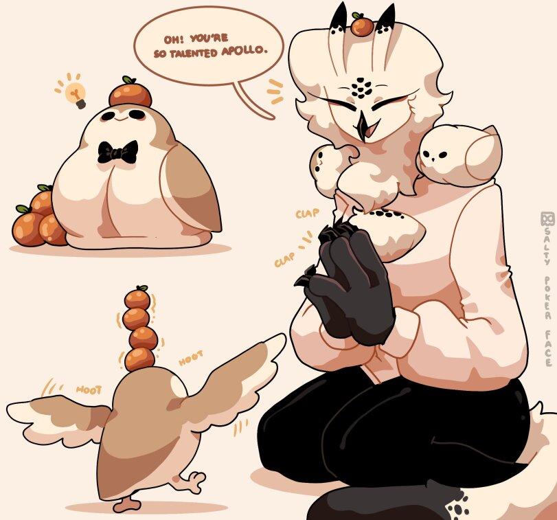 ﻿fn	<-*r,SaltyPokerFace,Owl girl,anthro,совы,птицы,арт,без перевода
