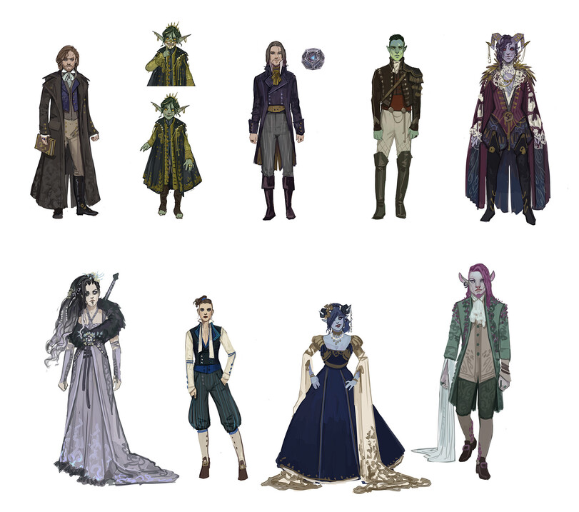 Sam Hogg,artist,mighty nein,Mollymauk Tealeaf,Critical Role,Dungeons & Dragons,Подземелья и Драконы, D&D, dnd, днд,Caleb Widogast,Caduceus Clay,Воины (Fantasy),Воины(Fantasy),Fantasy,Fantasy art,art,арт,Nott the Brave,Veth Brenatto,Matt Mercer,Fjord,Jester Lavorre,Beauregard,Yasha Nydoorin