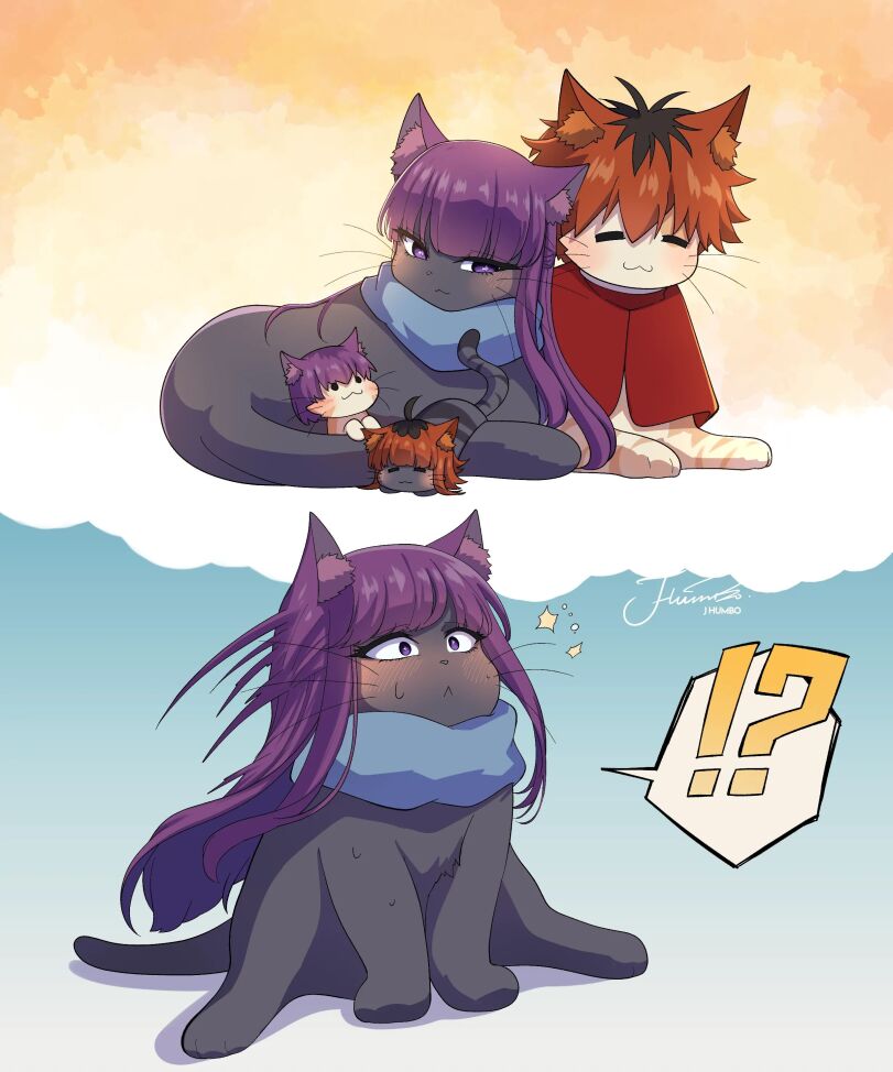 Sousou no Frieren,Frieren: Beyond Journey`s End, Провожающая в последний путь Фрирен,Anime,Аниме,фэндомы,Fern (Sousou no Frieren),Ферн,Stark (Sousou no Frieren),BoHumbo,котофикация,Sousou no Frieren,Anime,fandoms,fern (sousou no frieren),stark (sousou no frieren),BoHumbo