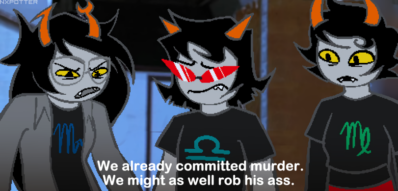 Spades Slick,Homestuck,MS Paint Adventures,фэндомы,Doc Scratch,Vriska Serket,Terezi Pyrope,Kanaya Maryam,Dirk Strider,Tavros Nitram,Aradia Megido,Hearts Boxcars,Diamonds Droog,Clubs Deuce,Crowbar,Cans,The Felt,Midnight Crew,Dave Strider,Rose Lalonde,Rosemary (MSPA),MSPA shipping