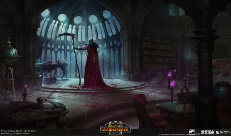 ﻿v VVAivi tAl Thrones of Decay - Elspeth - Intro Illustration Illustration by: Konstantin Porubov,Tamurkhan,Nurgle (Wh FB),Chaos (Wh FB),Warhammer Fantasy,Warhammer FB,фэндомы,konstantin porubov,artist,Elspeth von Draken,Amethyst Order,Colleges of Magic,Empire (Wh FB),Toad dragon