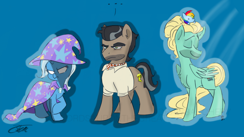 Trixie,Трикси,minor,второстепенные персонажи,my little pony,Мой маленький пони,фэндомы,Zephyr Breeze,doctor caballeron,Fluttershy,Флаттершай,mane 6,mlp комикс,длиннопост,mlp cynical,drawbauchery,shadowpiratemonkey7,artist