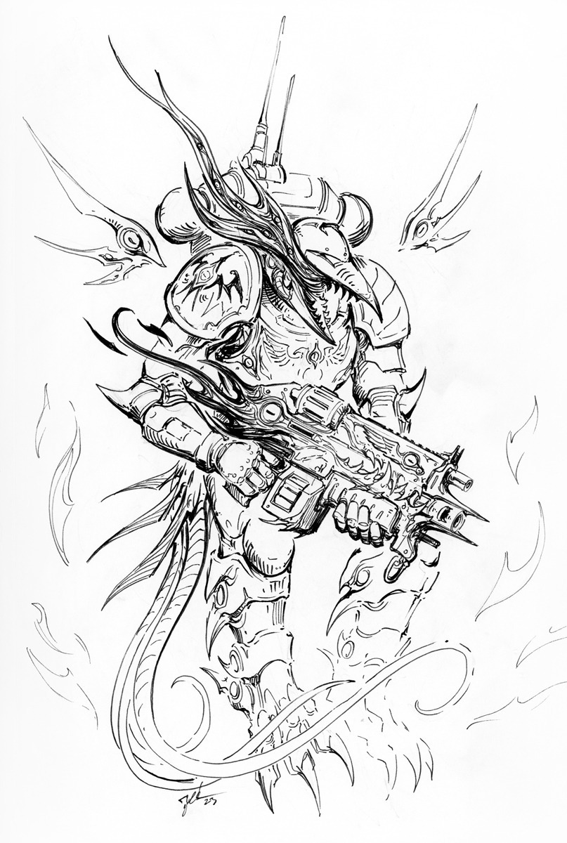 Tzeentch,Chaos (Wh 40000),Warhammer 40000,wh40k, warhammer 40k, ваха, сорокотысячник,фэндомы,plague marine,Nurgle,Raptors (wh 40000),Chaos Space Marine,Chaos Sorcerer,Jet-Teeth,artist,длиннопост