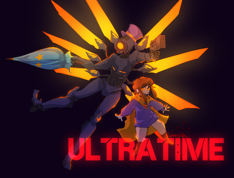 ULTRAKILL,Игры,Hat Kid,A Hat in Time,Игровой арт,game art,crossover,arensika,ultrakill,games,Hat kid,A Hat in Time,game art,,arensika