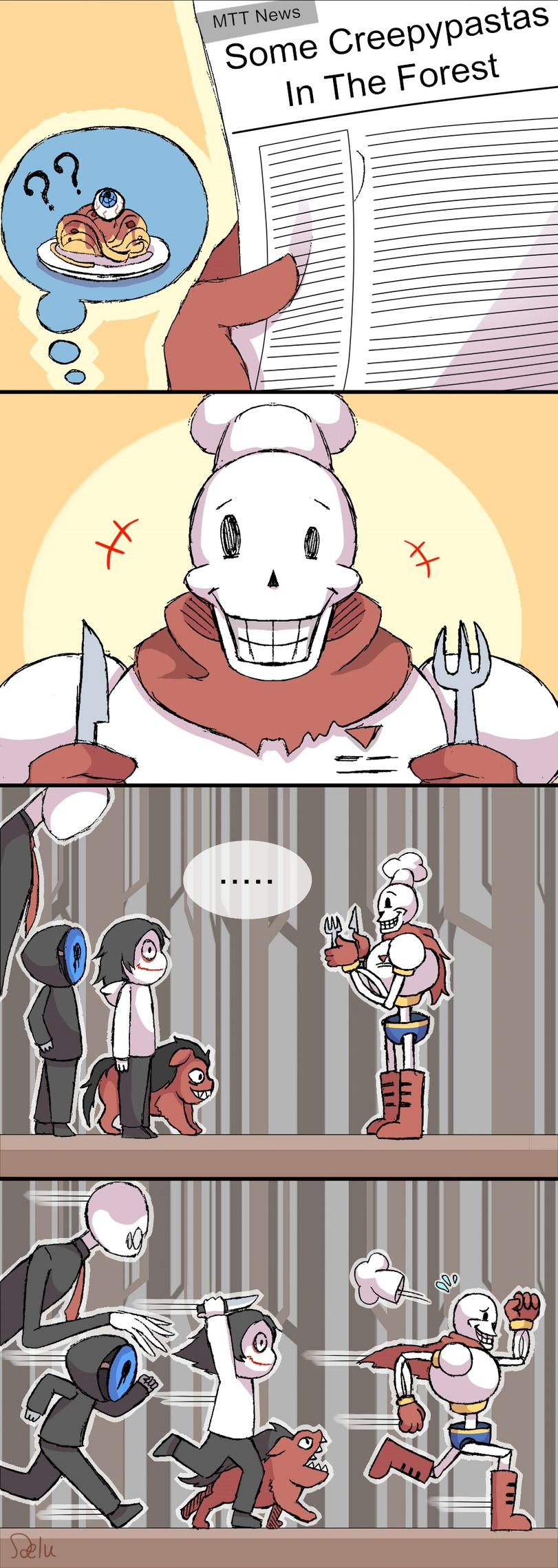 Undertale,фэндомы,слендермен,Jeff The Killer,безглазый джек,смайл дог,Papyrus (undertale),Papyrus (ut),Undertale персонажи