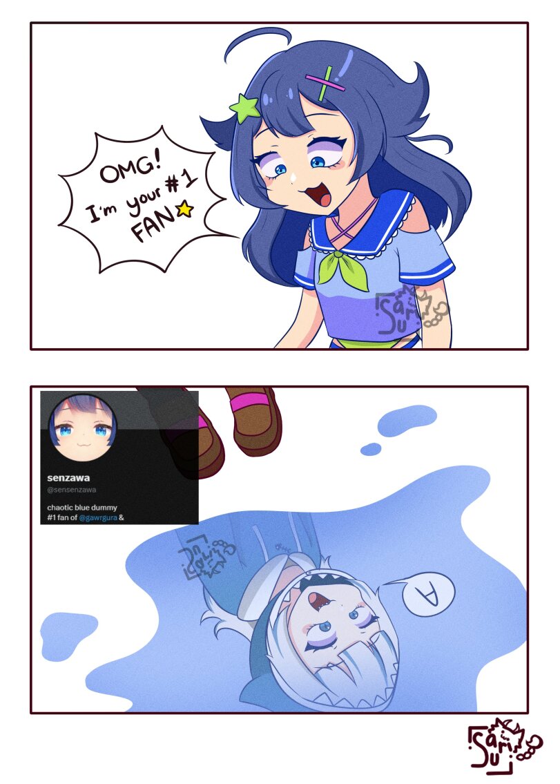 UriSasuri,senzawa,Gawr Gura,Гавр Гура,Hololive,Hololive Production, Хололайв,Virtual YouTuber,VTuber, Витубер,фэндомы