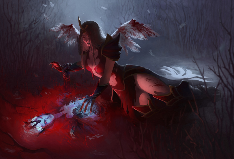 Vengeful Spirit,Dota 2,фэндомы,art,арт,нарисовал сам,artist,Lólittart