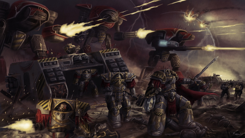 Warhammer 40000,wh40k, warhammer 40k, ваха, сорокотысячник,фэндомы,Iron Warriors,Horus Heresy,Ересь Хоруса,Wh Past,Chaos Titan