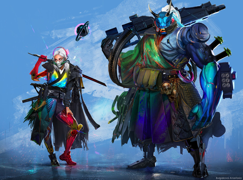 anastasia bulgakova,Shinobi,samurai,Sci-Fi,art,арт,cyberpunk,anastasia bulgakova,Shinobi,,Sci-Fi,art,