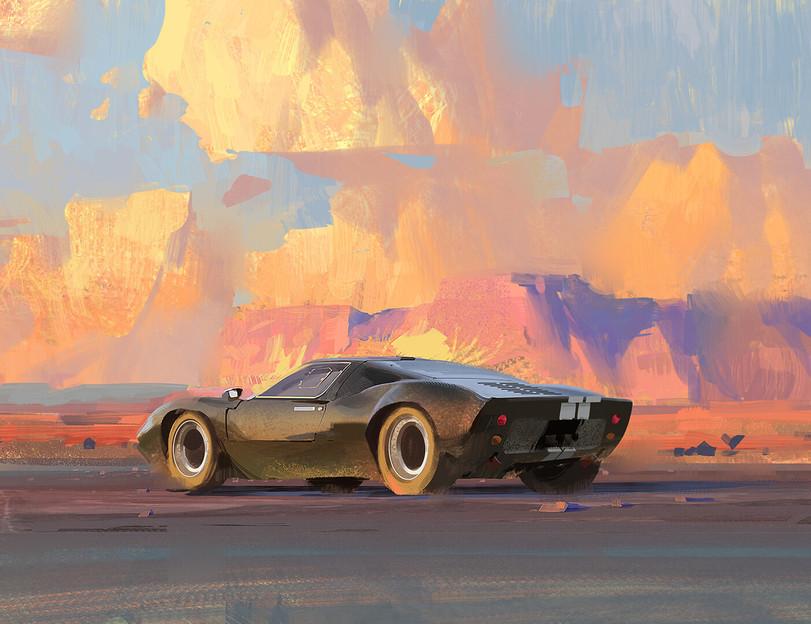 art,арт,красивые картинки,GT40,суперкар,John Park