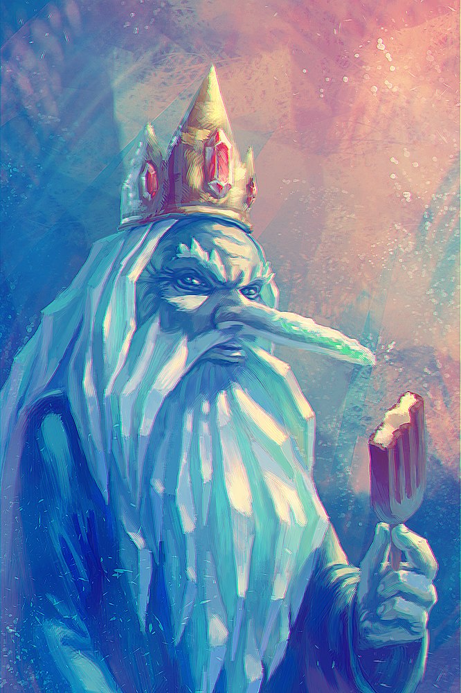at art,adventure time,время приключений,фэндомы,Ice King,ледяной король,AnekaShu,Anna Shulgina