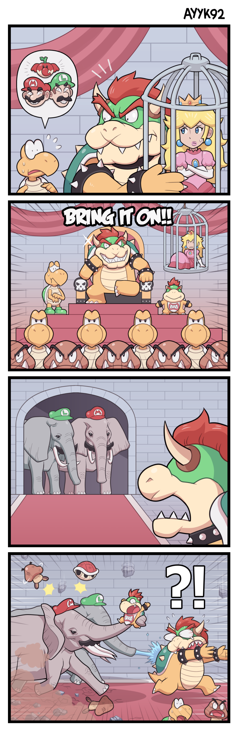 ﻿АУУК92 1 1 м —^,ayyk92,haniwa,Марио,Игры,Bowser,Princess Peach,Bowser Jr.,Mario (Mario),Luigi,Игровой комикс,Super Mario Bros. Wonder