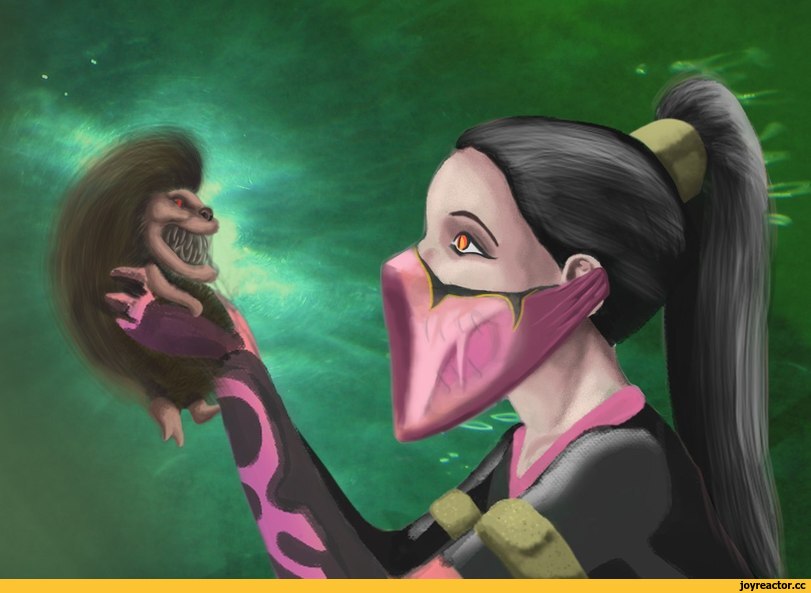 crossover,Mileena,Милена,MK Fighters,Mortal Kombat,Мортал Комбат, Mortal Combat,фэндомы,Зубастики