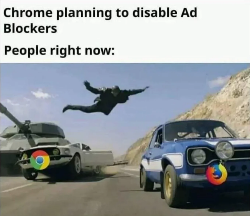 ﻿Chrome planning to disable Ad Blockers People right now:,firefox,браузеры,chrome,Приколы для даунов,разное,adblock,реклама,рекламные фото приколы ,PC Master Race,ПК,без перевода,,,browsers,,#jokes for retards,,adblock,commercial,PC Master Race,