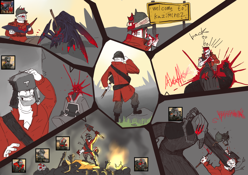 ﻿NNelcoWe to', (offrirez-,,go la king,crossover,Soldier (TF2),Team Fortress 2,Team Fortress,Игры,Heavy (TF2),Pyro (TF2),merasmus,без перевода,Arknights комиксы,Arknights,明日方舟, アークナイツ, 명일방주, аркнайтс,Elite Imperial Striker (Arknights),Elite Ursus Armored Caster (Arknights),Ursus Raider