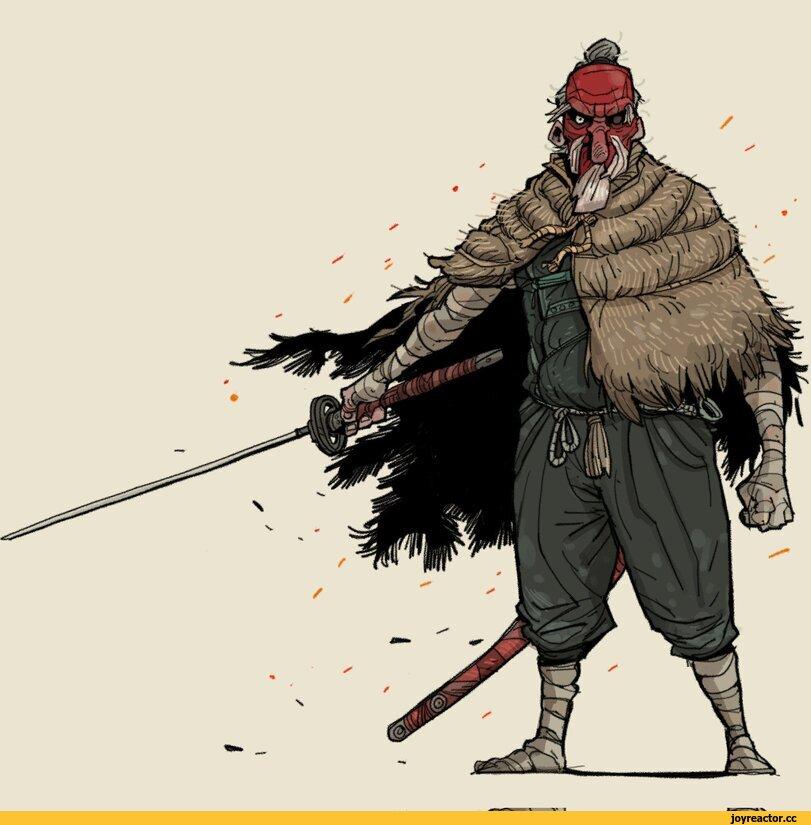 ﻿4M». «г S,govy9807,artist,Sekiro Shadows Die Twice,Игры,Isshin Ashina,Emma the Gentle Blade,Эмма, Целительница Эма, Тихий клинок,Hanbei the Undying,Blazing Bull,Guardian Ape,Great Shinobi Owl,Divine Child of Rejuvenation,Божественное дитя,длиннопост,Игровой арт,game art,govy9807,artist,sekiro
