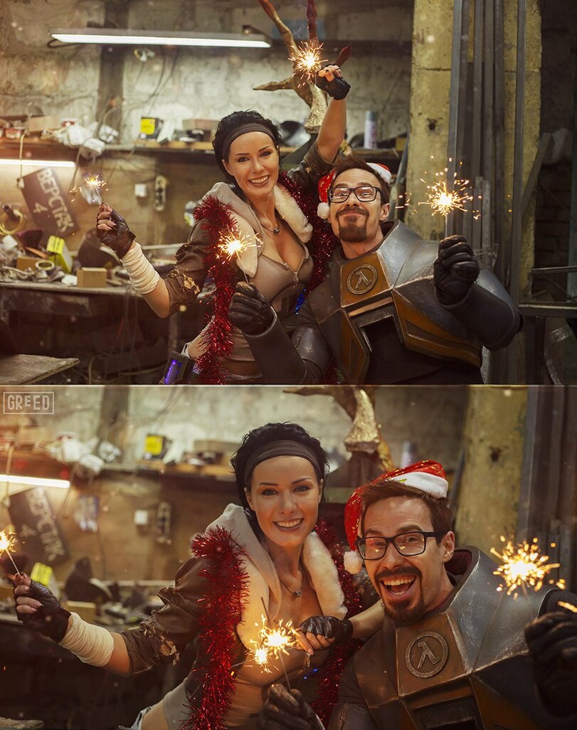 ﻿ дДЦЧ J-y T " С* Г . »Ч^|Д [yJ И> V w #v^ ж/ ^ i,greed,Maria Hanna,Hannushka,Gordon Freeman,Гордон Фриман,Half-Life,Игры,Alyx Vance,Аликс Вэнс,Игровой косплей,Новый Год,праздник,Стас Давыдов