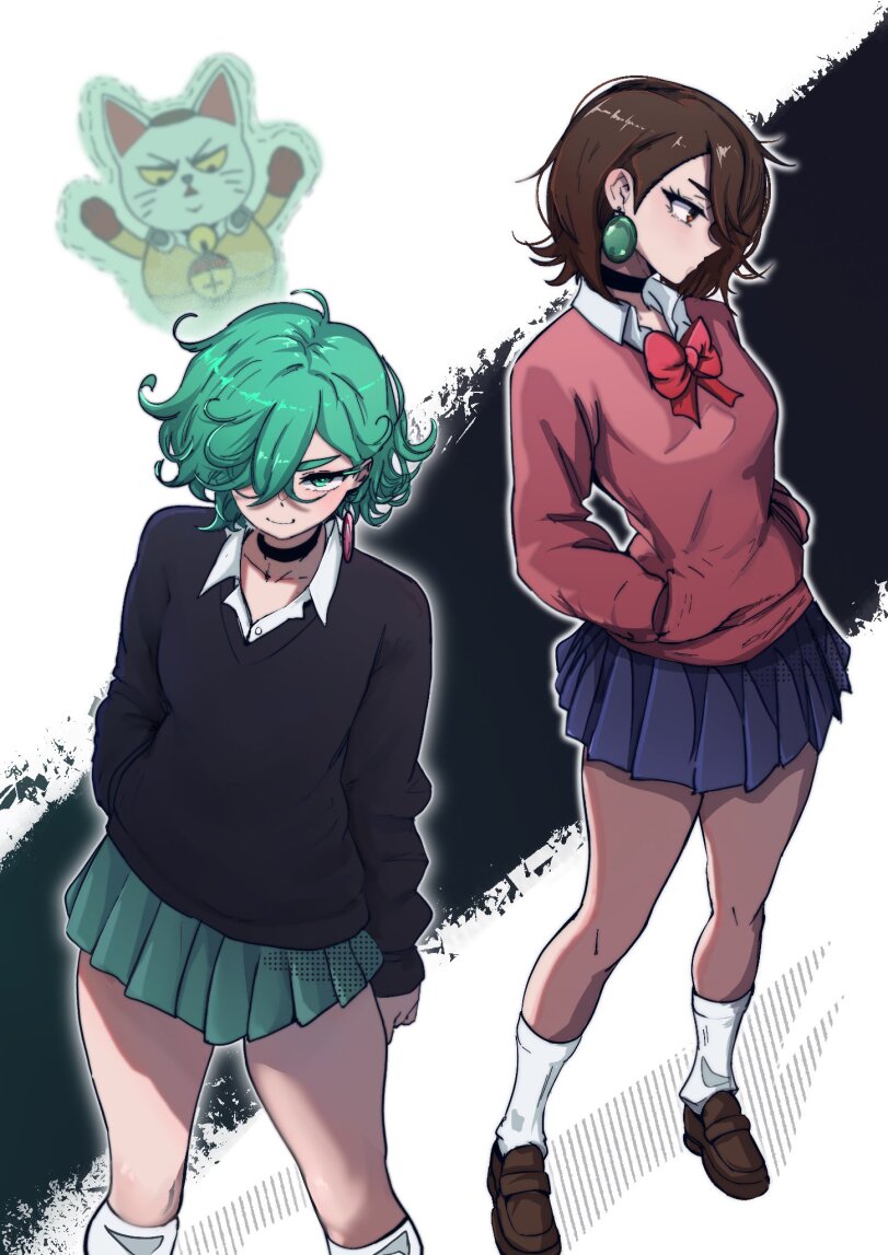 hehevich,Anime Artist,Аниме арт, Аниме-арт,artist,Ayase Momo,Dandadan,Anime,Аниме,фэндомы,crossover,Tatsumaki,OnePunchMan,OPM, One-Punch Man, One Punch Man,hehevich,Anime Art,artist,ayase momo,Dandadan,Anime,fandoms,,Tornado of Terror,onepunchman,Turbo Granny,turbo granny