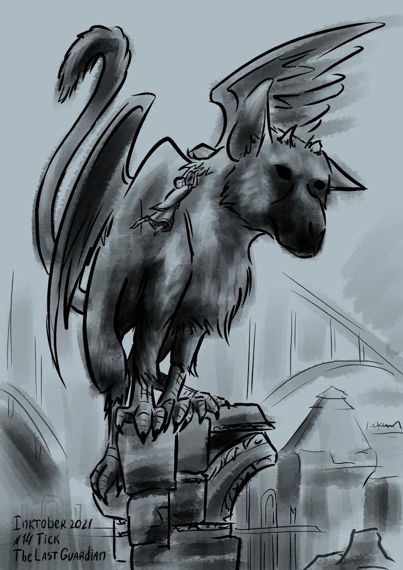 inktober,inktober2021,Каляки-Маляки,каляки-маляки, Каляки-Маляки, Каляки маляки, ,фэндомы,The Last Guardian,Игры