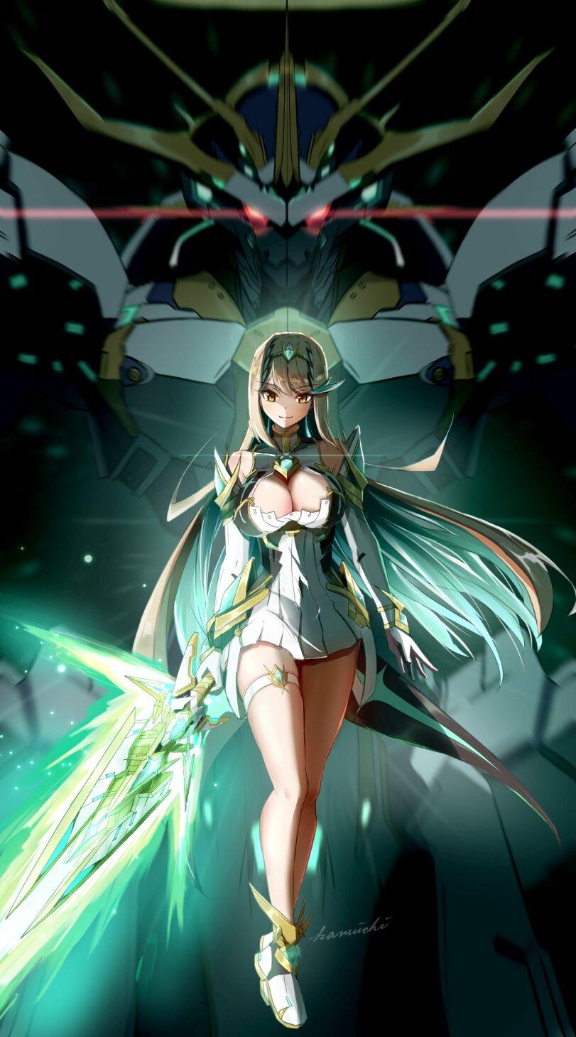 kanuitichrom,mythra (xenoblade),Xenoblade,Игры,Игровой арт,game art,xenoblade chronicles 2,kanuitichrom,mythra (xenoblade),xenoblade,games,game art,xenoblade 2