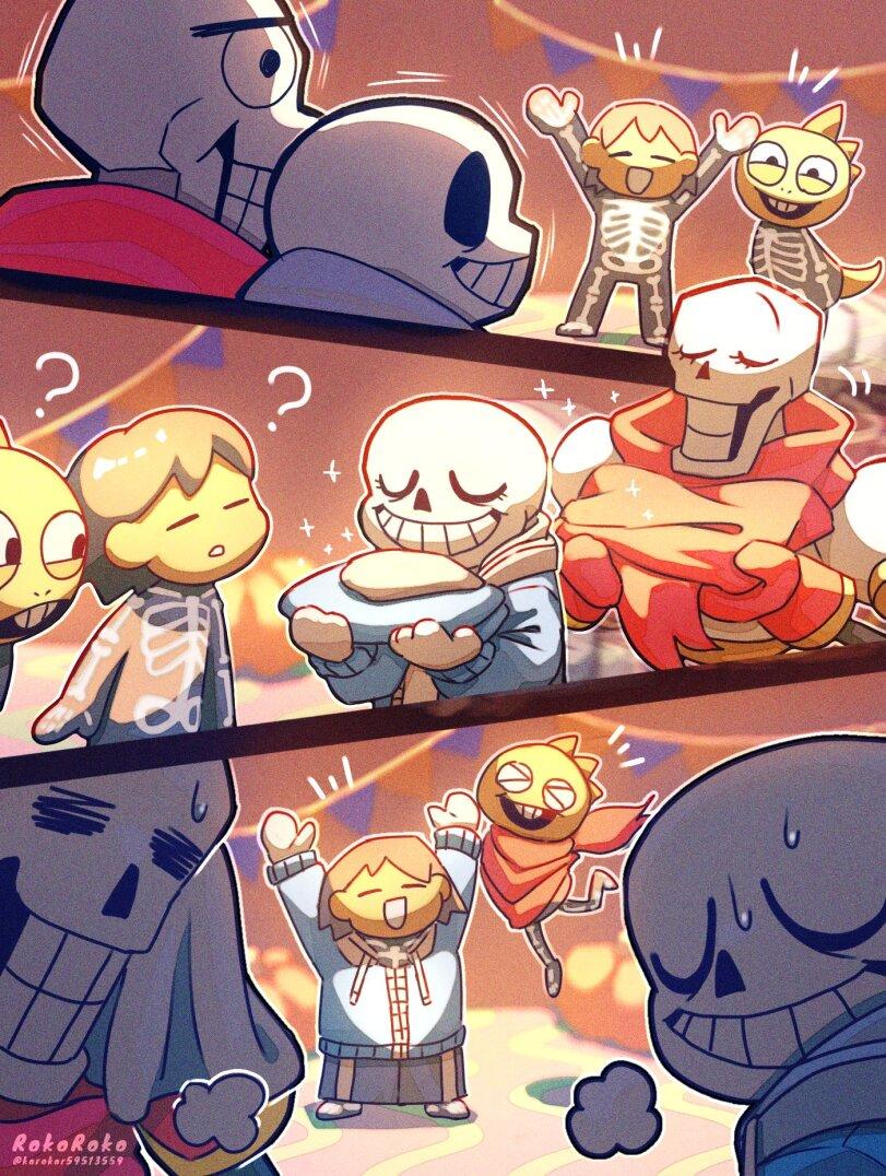 ﻿ЙШ I ^,korokor59513559,Sans,Undertale персонажи,Undertale,фэндомы,Frisk,Papyrus (undertale),Papyrus (ut),monster kid,Undertale комикс,Undertale комиксы