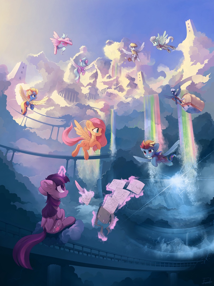 my little pony,Мой маленький пони,фэндомы,mlp art,Twilight Sparkle,Твайлайт Спаркл,mane 6,Cloudchaser,Клаудчейзер,minor,второстепенные персонажи,Fleetfoot,Флитфут,Blaze,Night Glider,Flitter,Derpy,Дерпи,Fluttershy,Флаттершай,Rainbow Dash,Рэйнбоу Дэш,freeedon,my little pony,fandoms,mlp art,Twilight