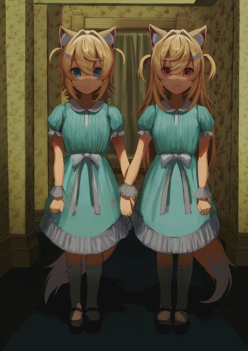 nanaphawat,Fuwawa Abyssgard,Фувава Абисгард,Hololive,Hololive Production, Хололайв,Virtual YouTuber,VTuber, Витубер,фэндомы,Mococo Abyssgard,Мококо Абисгард,Сияние,Фильмы