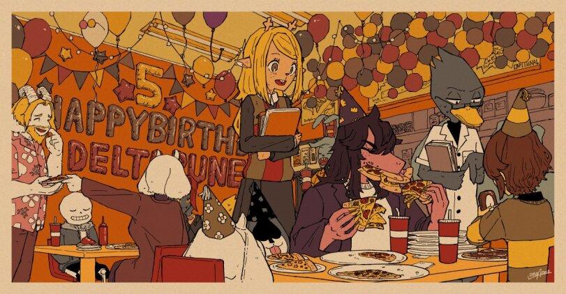 onoaonono,Kris (Deltarune),Deltarune персонажи,Deltarune,Undertale,фэндомы,Susie (Deltarune),Noelle Holiday,Jockington,Catti,Berdly,Sans,Undertale персонажи,Toriel,Asgore,Alphys,nice cream guy,Lancer (Deltarune)