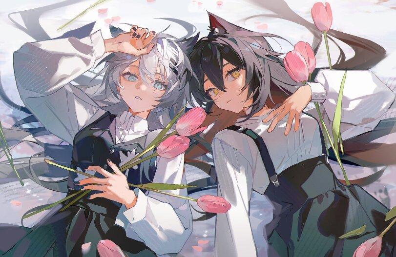pinenut sn,Texas (Arknights),テキサス(アークナイツ), 德克萨斯 (明日方舟), 텍사스 (명일방주), Техас,Arknights,明日方舟, アークナイツ, 명일방주, аркнайтс,Игры,Lappland (Arknights),ラップランド(アークナイツ), 拉普兰德 (明日方舟), 라플란드 (명일방주), Лаппланд,Animal Ears,Arknights shipping,Arknights yuri,pinenut sn,texas (arknights),arknights,games,Lappland