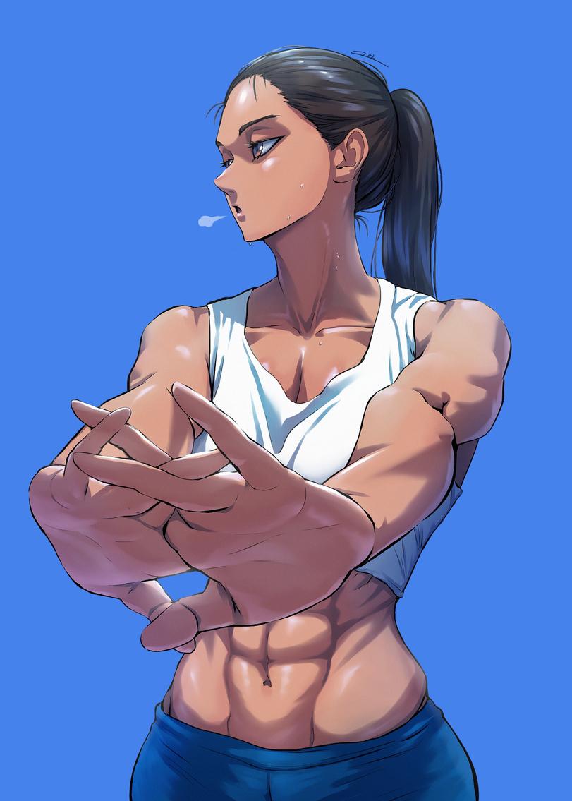 Женские мускулы,разное,Athletic Girl,Fit Girl,Female muscle art,qtime4 702