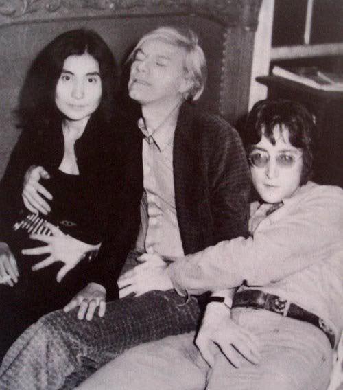 Йоко Оно,Энди Уорхол,Джон Леннон,John Lennon,Знаменитости,личное