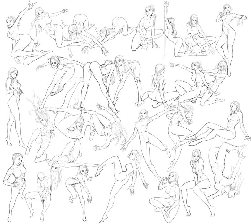 арт девушка,art,арт,скетчи,под катом еще,TaeKwon Kim,artist