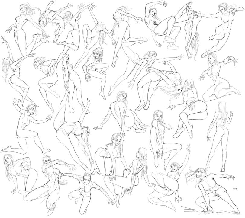 арт девушка,art,арт,скетчи,под катом еще,TaeKwon Kim,artist