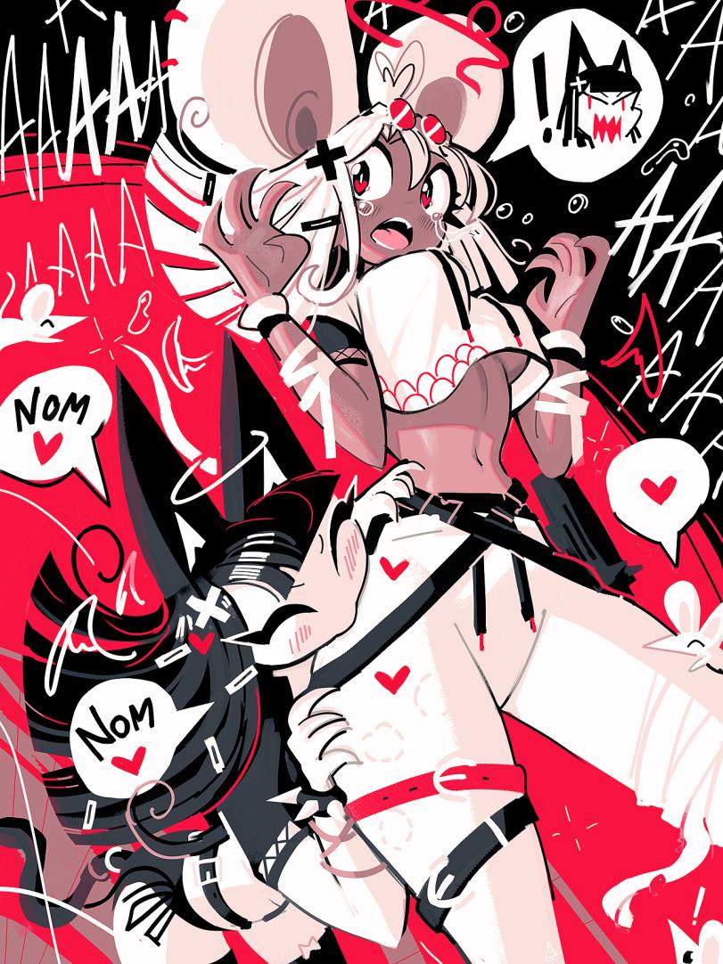 длиннопост,artist,andaerz,арт барышня,арт девушка, art барышня, art girl,art,арт,Monster Girl,Monster Musume, Mamono Musume, monmusu,,artist,andaerz,art girl,art,catgirl,Monster Girl,mouse girl,bikini,highres,swimsuit,cat girl (andaerz),mouse girl (andaerz),Cat Girl,Original Character,OC