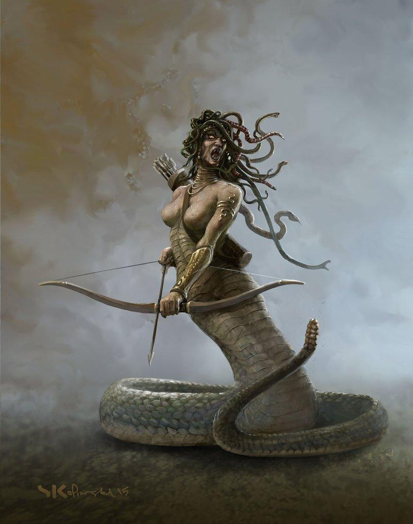 красивые картинки,art,арт,Медуза Горгона,Medusa, Медуза Горгона, medusa gorgon,Stefan Kopinski,artist,Мрачные картинки,Мрачное эро,Кликабельно
