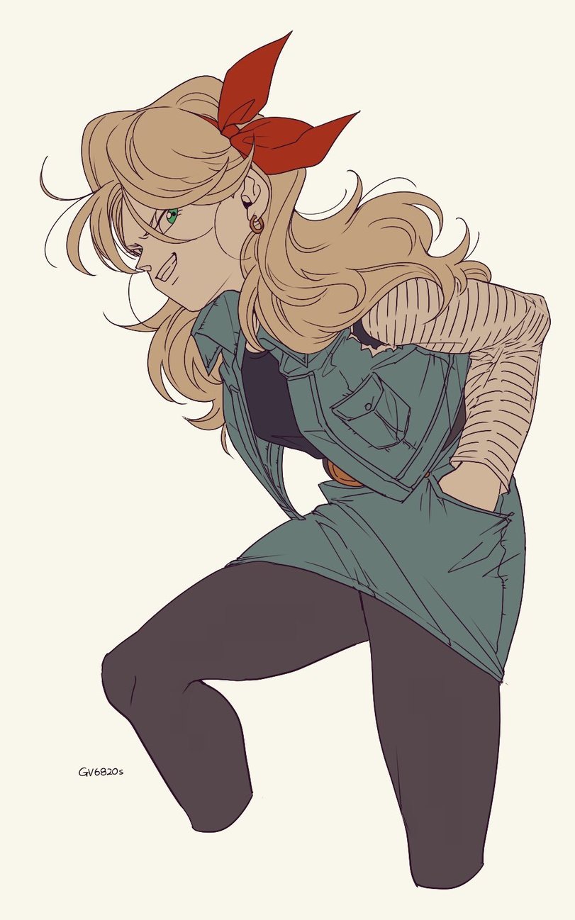Anime,Аниме,Android 18,Андроид 18, Lazuli/Лазули,Dragon Ball,Dragon Ball Z, Dragonball, Драгонболл, Dragon Ball GT, Dragon Ball Super, Dragon Ball Kai,Lunch (DBZ),Launch (DBZ), Ланч (ДБЗ),denim vest,Anime,fandoms,android 18,Dragonball,lunch (dbz),denim vest,Anime Unsorted,Anime Unsorted