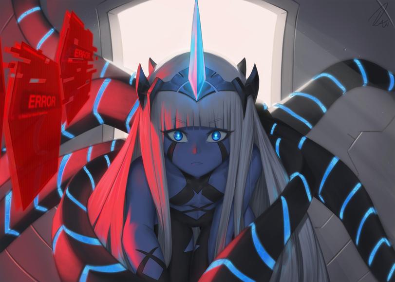 Anime,Аниме,Darling In The Franxx,001 (darling in the franxx),Klaxosaur Princess (Darling in the Franxx),,daniel deves,Anime Unsorted