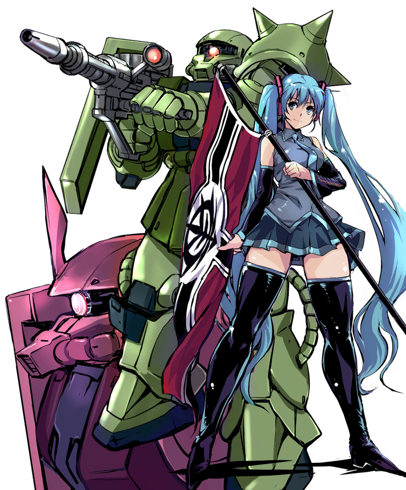 Anime,Аниме,Hatsune Miku,Miku Hatsune, Хацуне Мику, Хацунэ Мику, Hatsune Miku Append,Vocaloid,Вокалоид, Вокалойд,Zaku II,Gundam 0079,Gundam,Mobile Suit Gundam,Zeon,zaku ii s char custom,yuya,kamisimo 90,Anime,fandoms,Hatsune Miku,vocaloid,Zaku II,Gundam 0079,Gundam,Zeon,zaku ii s char